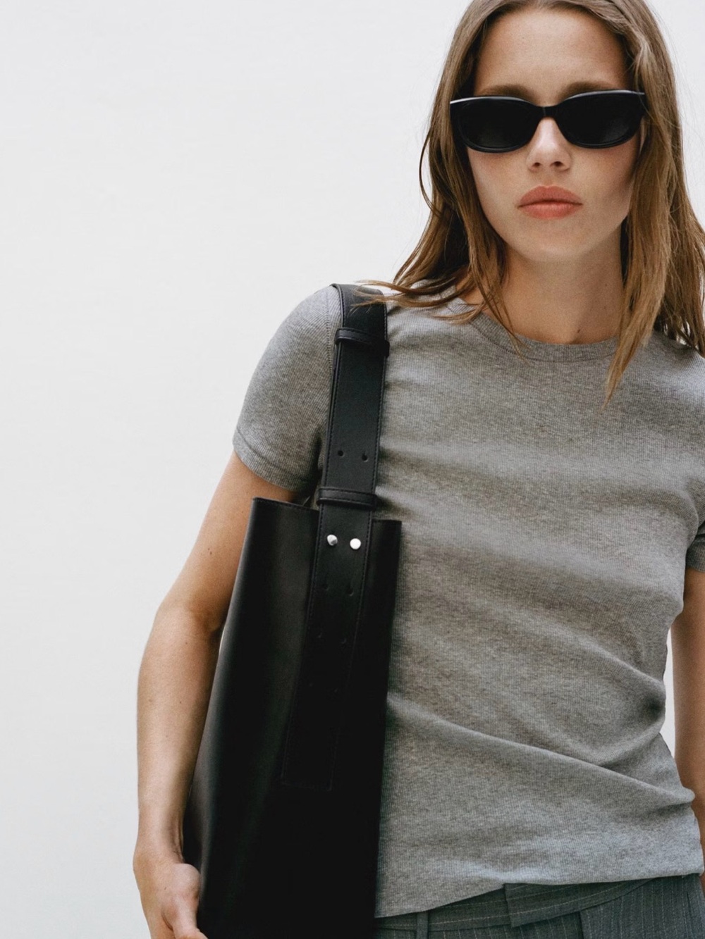 Mango Structured Leather-Effect Tote - Picture 6 of 15